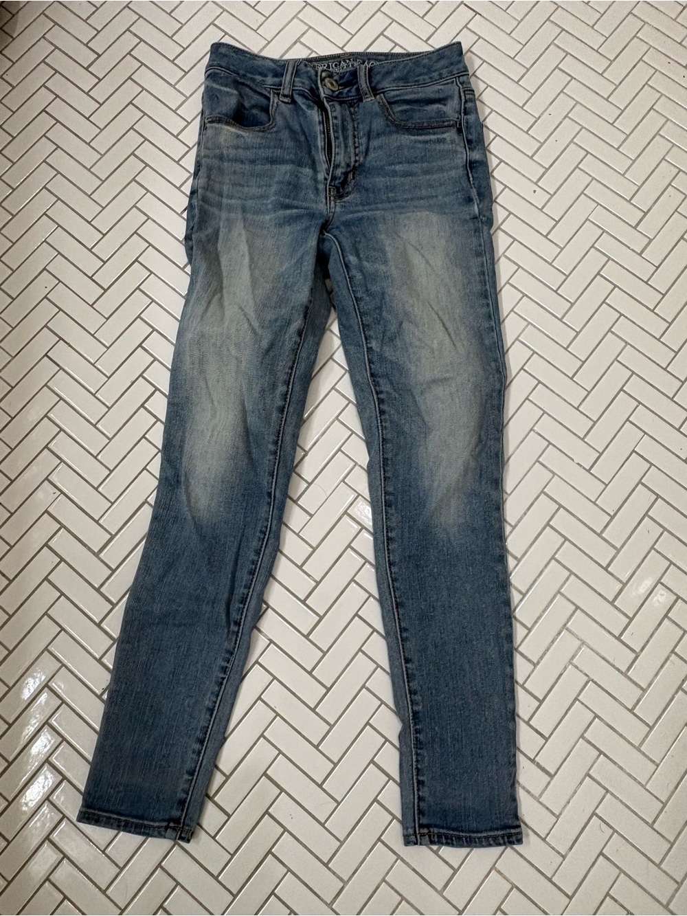 American Eagle Outfitters Faded Blue Slim Jeggings